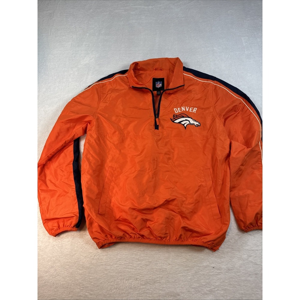 NFL Denver Broncos Men XL unisex  Zippered Wind Breaker Jacket - Excellent